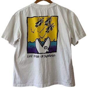 Nomada Vintage Galapagos Diving Life Is Full Of Surprises Cartoon T-Shirt Small